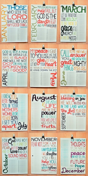 Printable Scripture Calendar (This one is for purchase.)