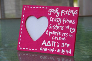 ADPi Sister Quote Frame by PaintingPrepster on Etsy, $9.00