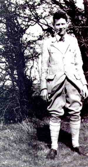 Gerald Finzi, photographed by hismother on a hill outside Winchester ...