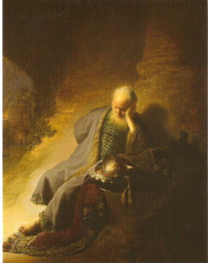 In 1630, Rembrandt painted Jeremiah Lamenting the Destruction of ...