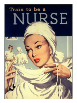 Nurses and Hospitals, UK, 1950 Art Print