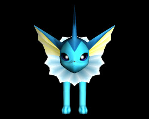 3d model of the pokemon vaporeon for download at roestudios co uk