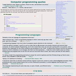 Computer Programming Quotes