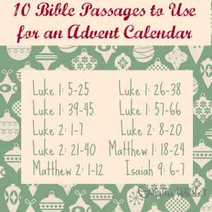 Christmas Verses Diy advent calendar verses 6.