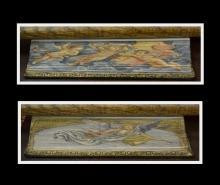 1862 ANGELS Split Double Fore Edge Paintings Herberts Works Gilded
