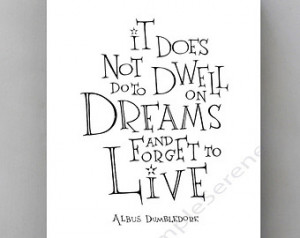 Dumbledore quote - Harry Potter pos ter 