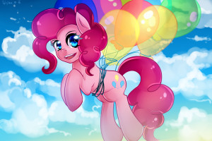 Pinkie Pie in the sky~ by Twigileia