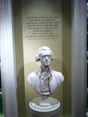 Bust of Thomas Jefferson at Monticello, Charlottesville, Virginia, USA
