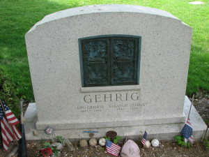 PHOTO 70 - TOMBSTONE OF LOU GEHRIG - Kensico Cemetery, Valhalla, NY