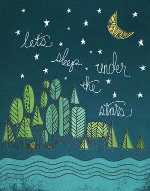 under the stars Art Print by Matthew Taylor Wilson