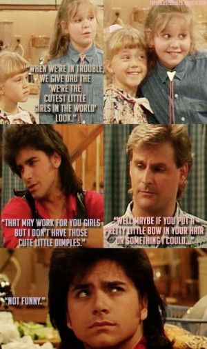 Full house. I still watch this show when it comes on. Loved it then ...