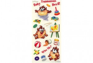 Baby Taz Tasmanian Devil Babies Looney Tunes Stickers Brand New