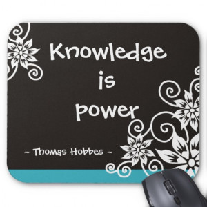 Famous 3 Word Quotes - Thomas Hobbes quote Mouse Pad
