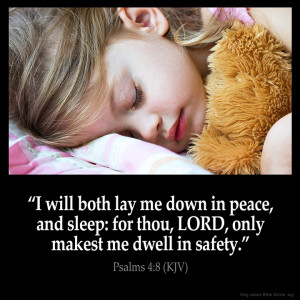 Psalms 4:8 Inspirational Image