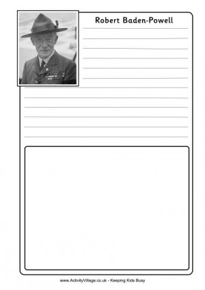 Robert Baden Powell Notebooking Page 1