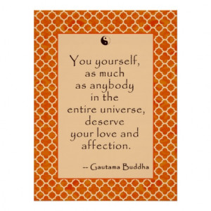 Buddha Quote Love Yourself.... on Posters