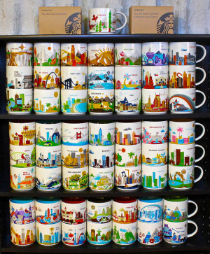 ... You Are Here” Series Mugs – fun travel gifts for family & friends