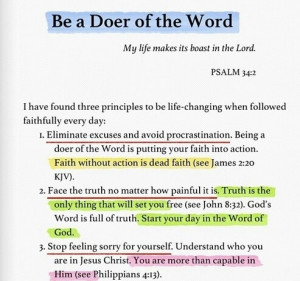 Be a Doer of the Word!