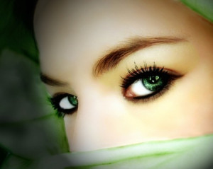 art, beautiful, eyes, face, green, green eyes, hijab, mystery ...