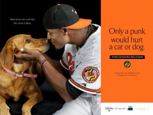 ... Baltimore Orioles center fielder Adam Jones has gone to bat for pets