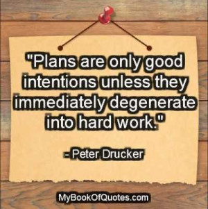 Peter Drucker Quotes on Planning
