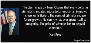The claim made by Team Obama that every dollar in stimulus translates ...