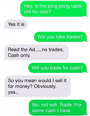 Check out these two funny messages my bro exchanged while trying to ...