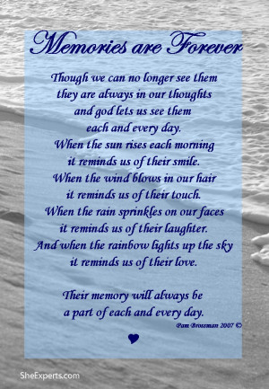 Memories Last Forever poem. Welcome to repin and share enjoy