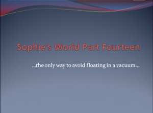 Sophie's World Part Fourteen (Navarre Simpson, PowerPoint, Clip Art)