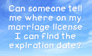 Can someone tell me where on my marriage license I can find the ...