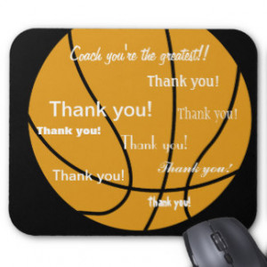 Basketball Thank You Gifts Mouse Pad