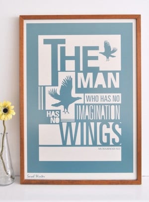 frame, imagination, muhammad ali, quote, wings - inspiring picture on ...