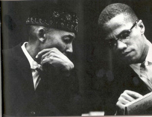 Elijah Muhammad and Malcolm X. Photo by Eve Arnold / Magnum Photos.