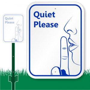 Quiet Please Graphic