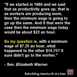 Sen. Elizabeth Warren Quote...