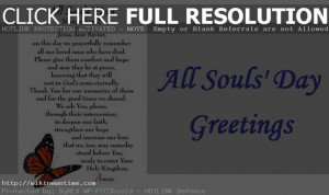 ... greeting cards to all on ocassion of All Souls’ Day on November 2