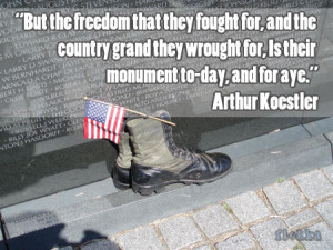 But the freedom that they fought for, and the country grand they ...