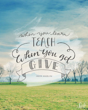 Lettered Quote Posters by Baylee Brown, via Behance