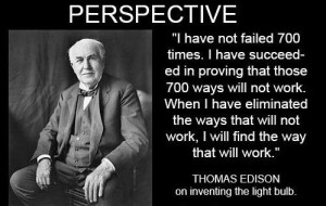 Thomas Edison Light Bulb Quote