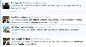 Girl Meets Brother Tweet