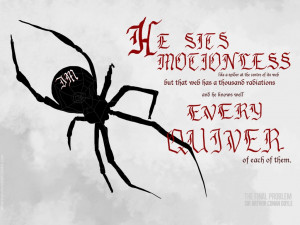 ... spider , combined with a quote from The Memoirs of Sherlock Holmes