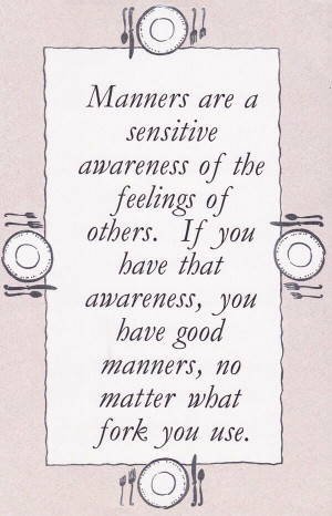 Manners quote