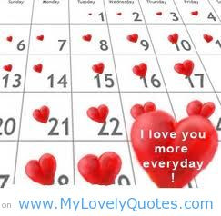 love you more everyday lovely sayings
