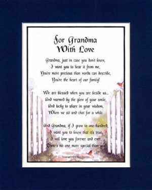 Love You Grandma Poems