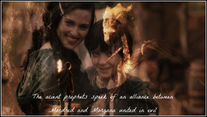 ... mordred and morgana united in evil to destry Arthur and Camelot