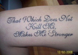 Side Thigh Quote Tattoos Thigh quote tattoo