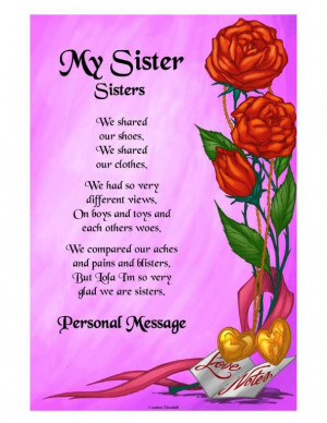 ... More sister poems poetry about sisters family birthday verses quotes