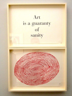 to Louise Bourgeois you have created. I'll bet, though, that Louise ...