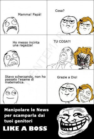 MANIPOLARE LE NEWS PER SCAMPARLA DAI TUOI GENITORI