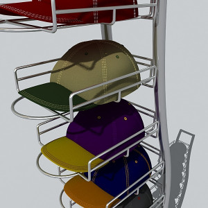hat rack 3d 3ds - hat rack... by DigitalX